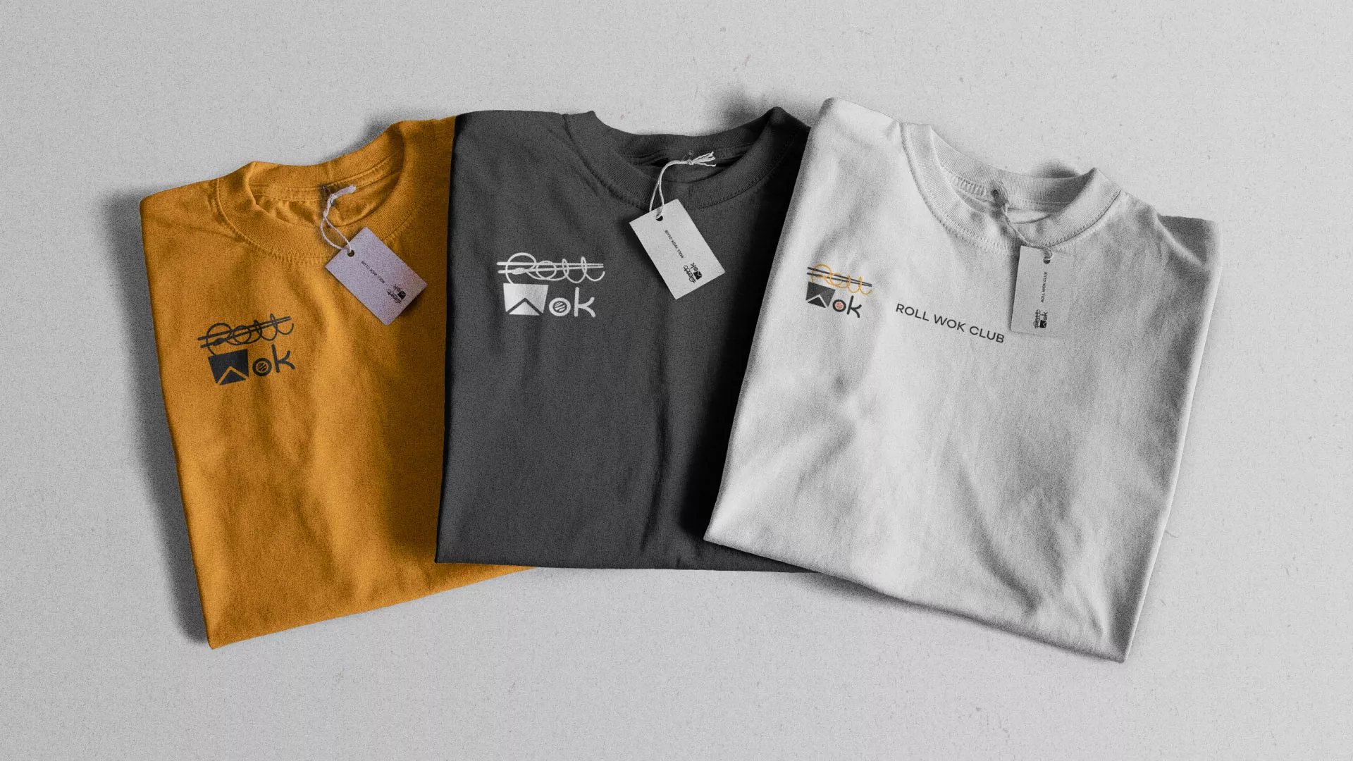 Разработка логотипа суши-бара «Roll Wok Club» в Свердловском